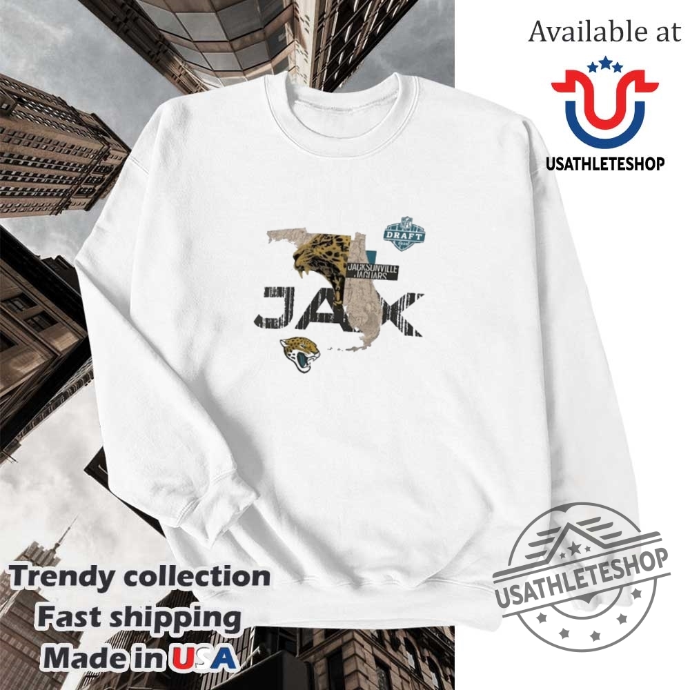 Jacksonville Jaguars Nfl Draft 2025 Tshirts Official Team Merchandise 5 Jacksonville Jaguars NFL Draft 2025 T-Shirts - Official Team Merchandise