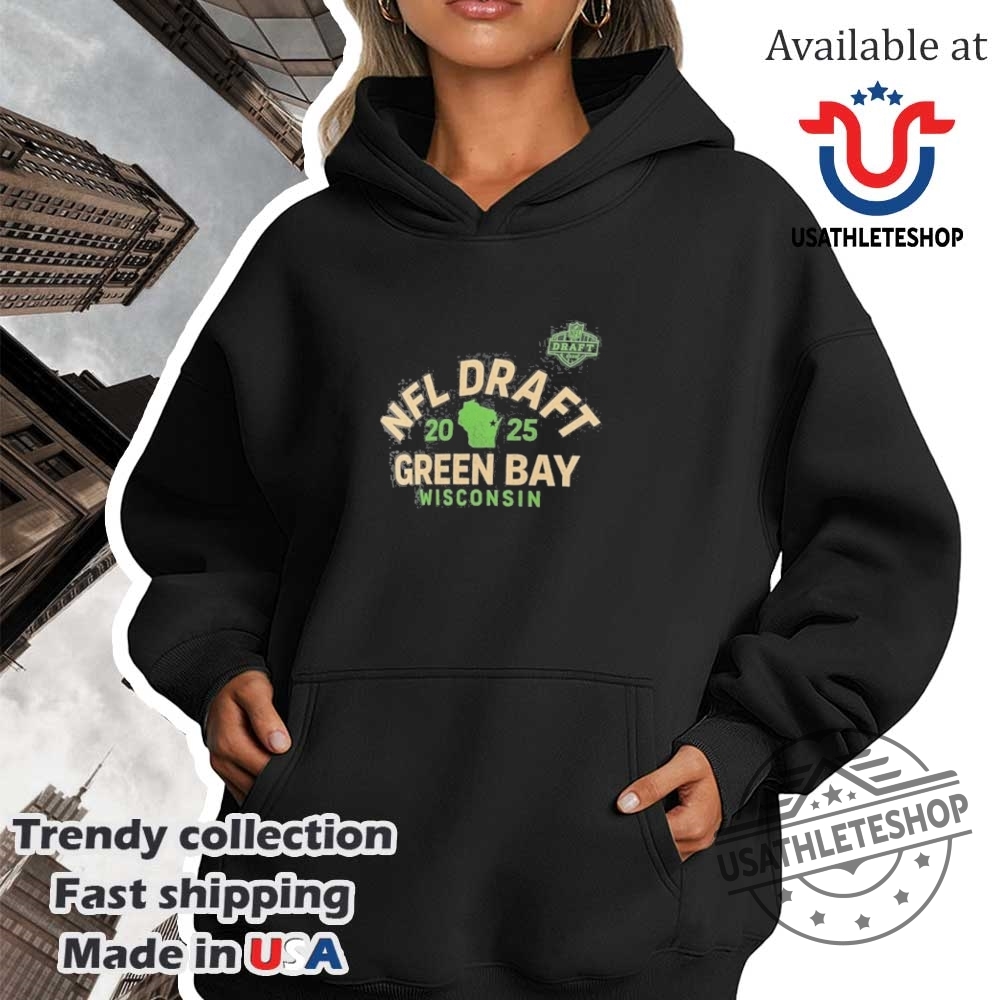 Green Bay Wisconsin Nfl Draft 2025 Tshirts Official Merchandise For Fans 4 Green Bay Wisconsin NFL Draft 2025 T-Shirts - Official Merchandise for Fans