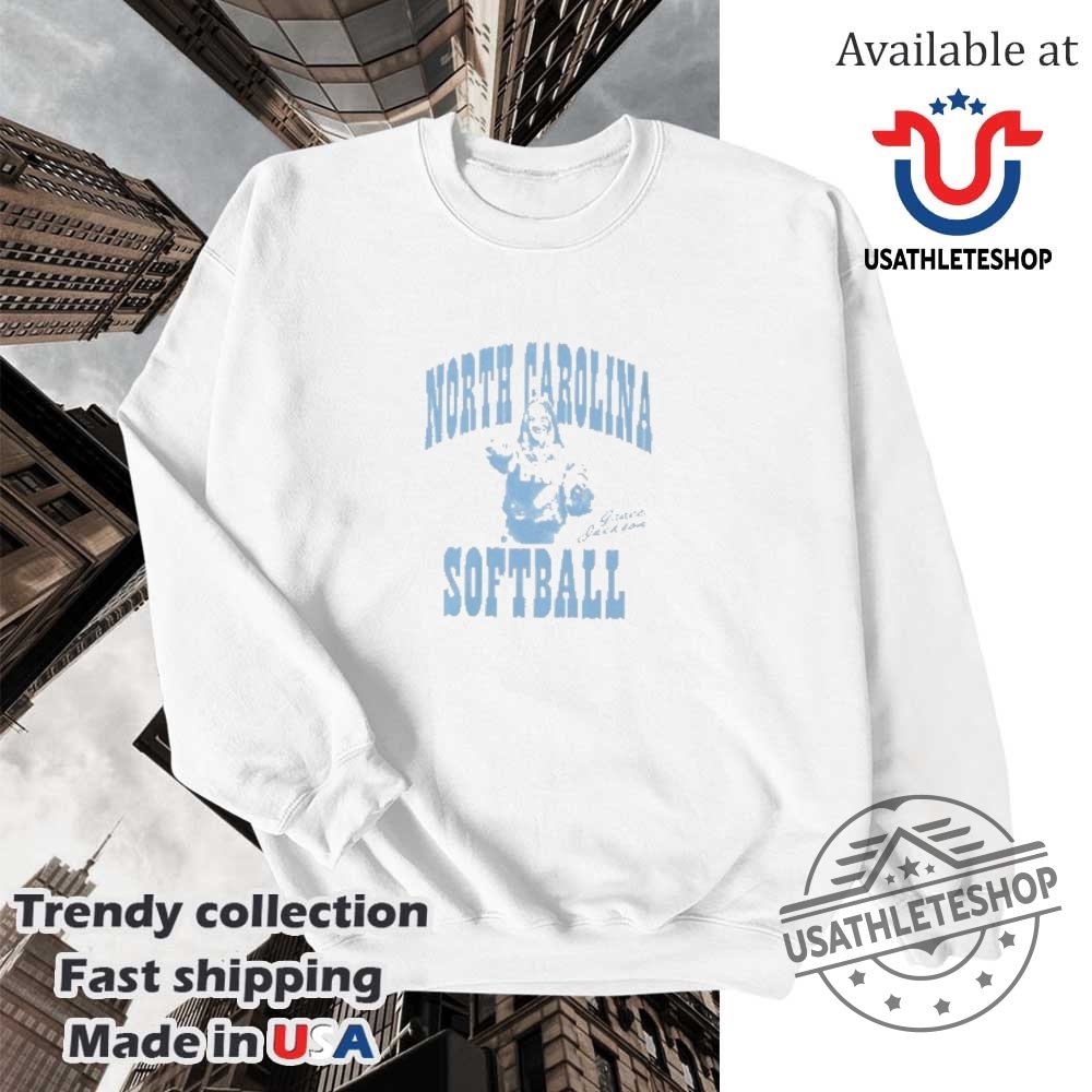 Grace Jackson North Carolina Tar Heels Softball Illustrated Tshirt Womens Sports Apparel 5 Grace Jackson North Carolina Tar Heels Softball Illustrated Tshirt Womens Sports Apparel usathleteshop 3