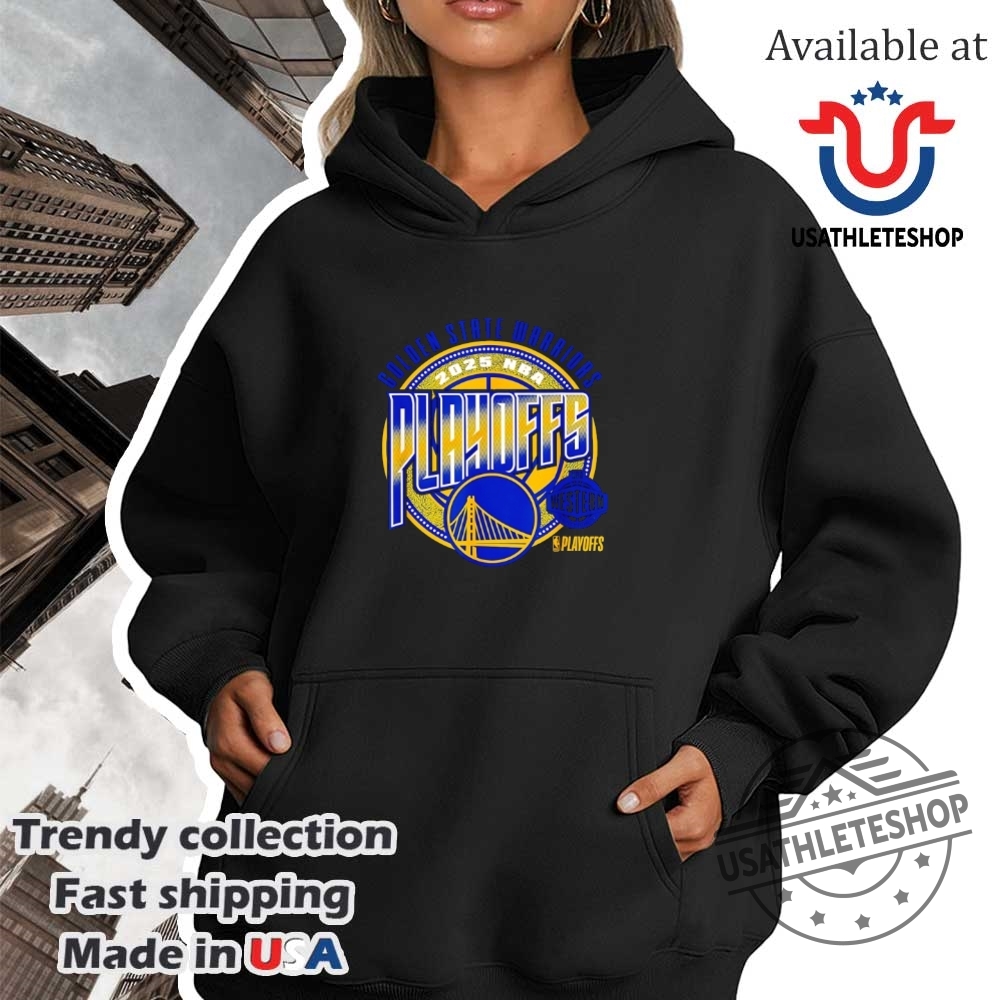 Golden State Warriors 2025 Nba Western Playoffs Shirt Official Team Apparel 4 Golden State Warriors 2025 NBA Western Playoffs Shirt - Official Team Apparel