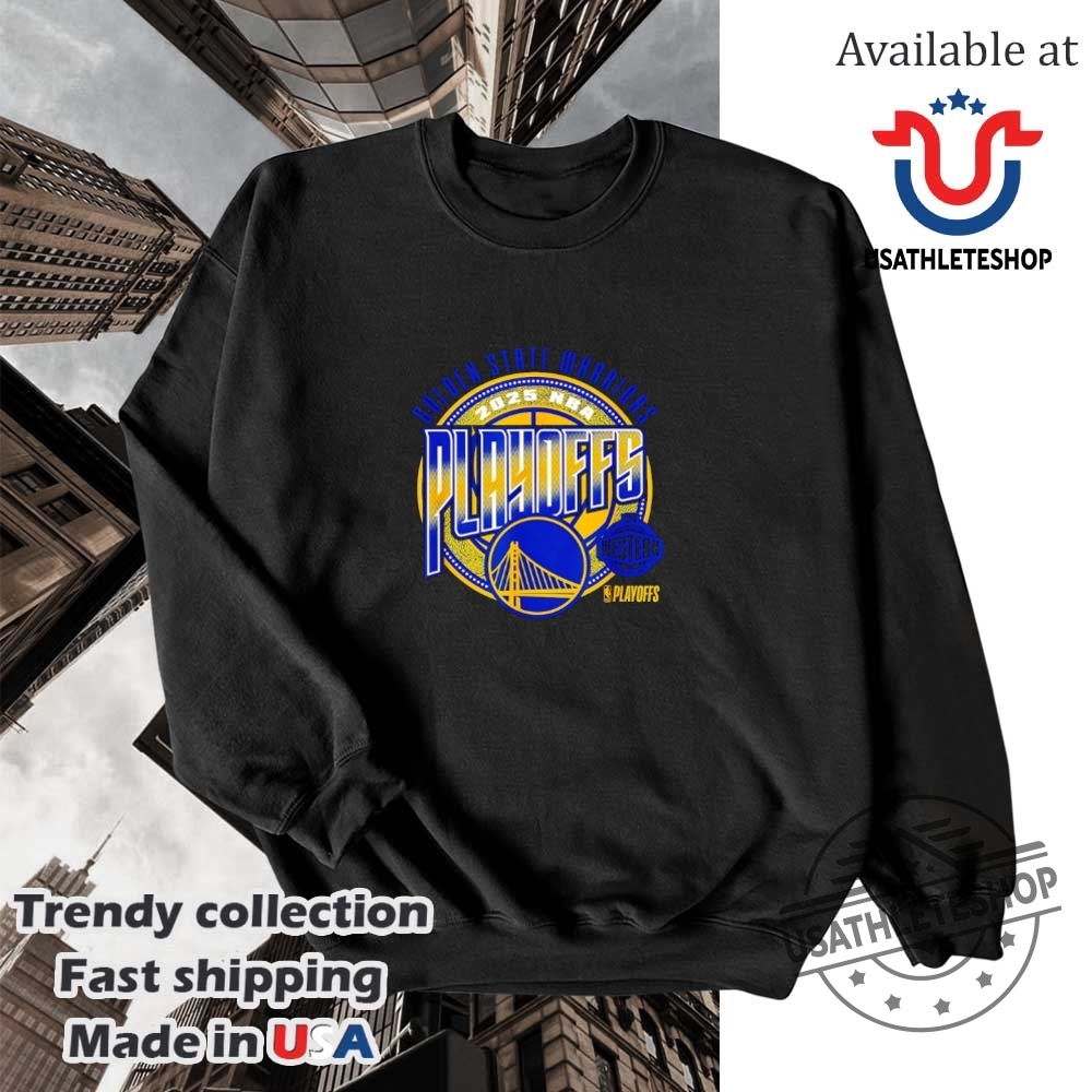 Golden State Warriors 2025 Nba Western Playoffs Shirt Official Team Apparel 5 Golden State Warriors 2025 NBA Western Playoffs Shirt - Official Team Apparel