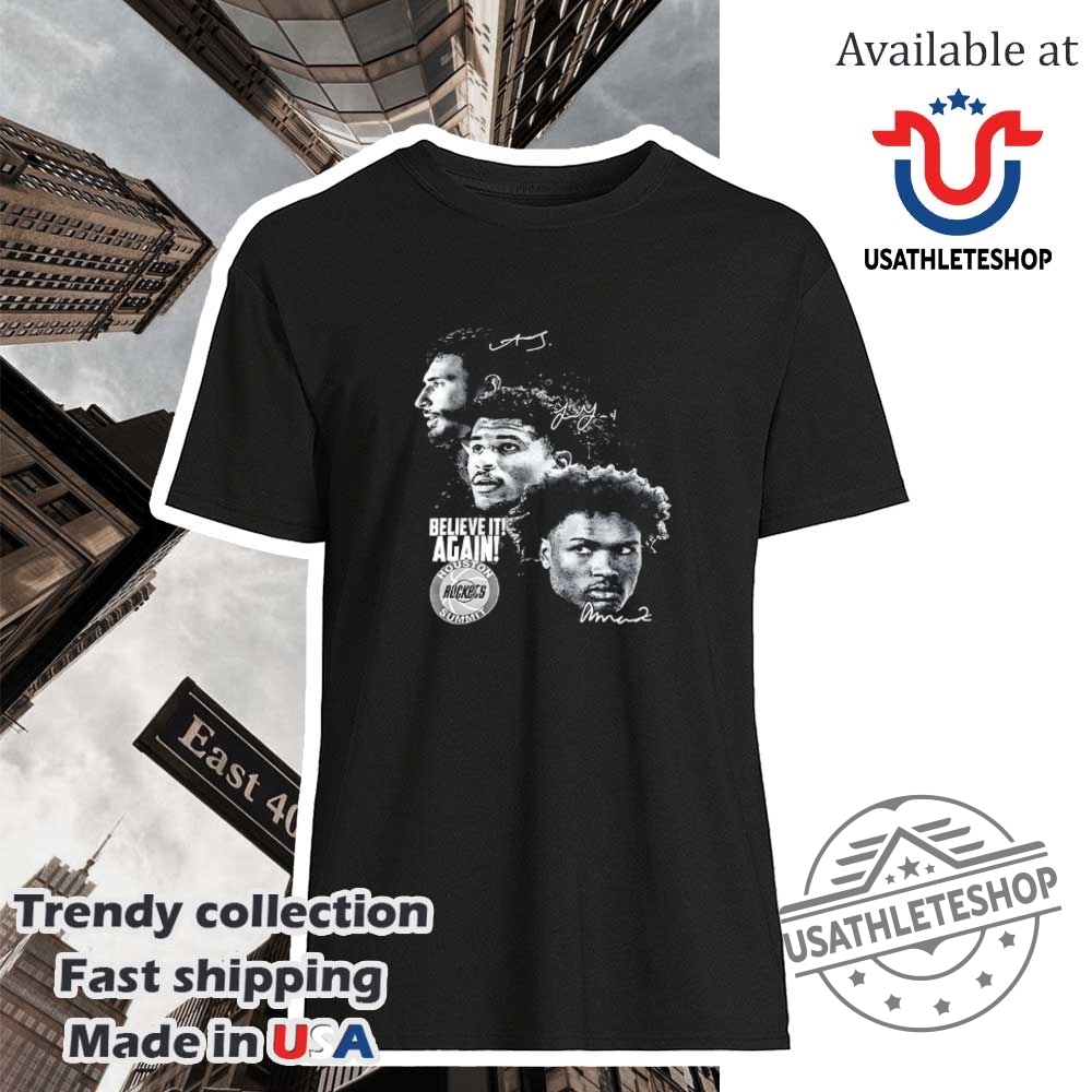 "Top Golden State Warriors Shirts for Devoted Fans and Collectors" 12 Houston Rockets Believe It Again Shirt Nba Playoffs 2025 Edition