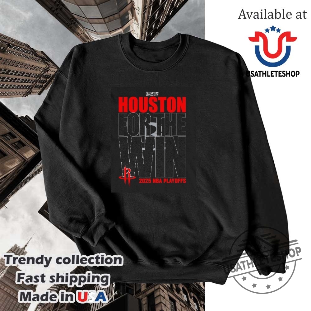 Houston Rockets For The Win 2025 Playoffs Shirt Houston Fans Unite 5 Houston Rockets For the Win 2025 Playoffs Shirt - Houston Fans Unite