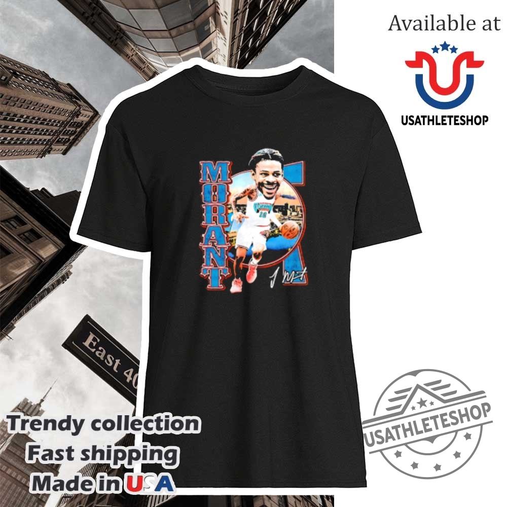 "Top Golden State Warriors Shirts for Devoted Fans and Collectors" 18 Ja Morant Memphis Grizzlies Big Head Signature Shirt Official Nba Fan Gear