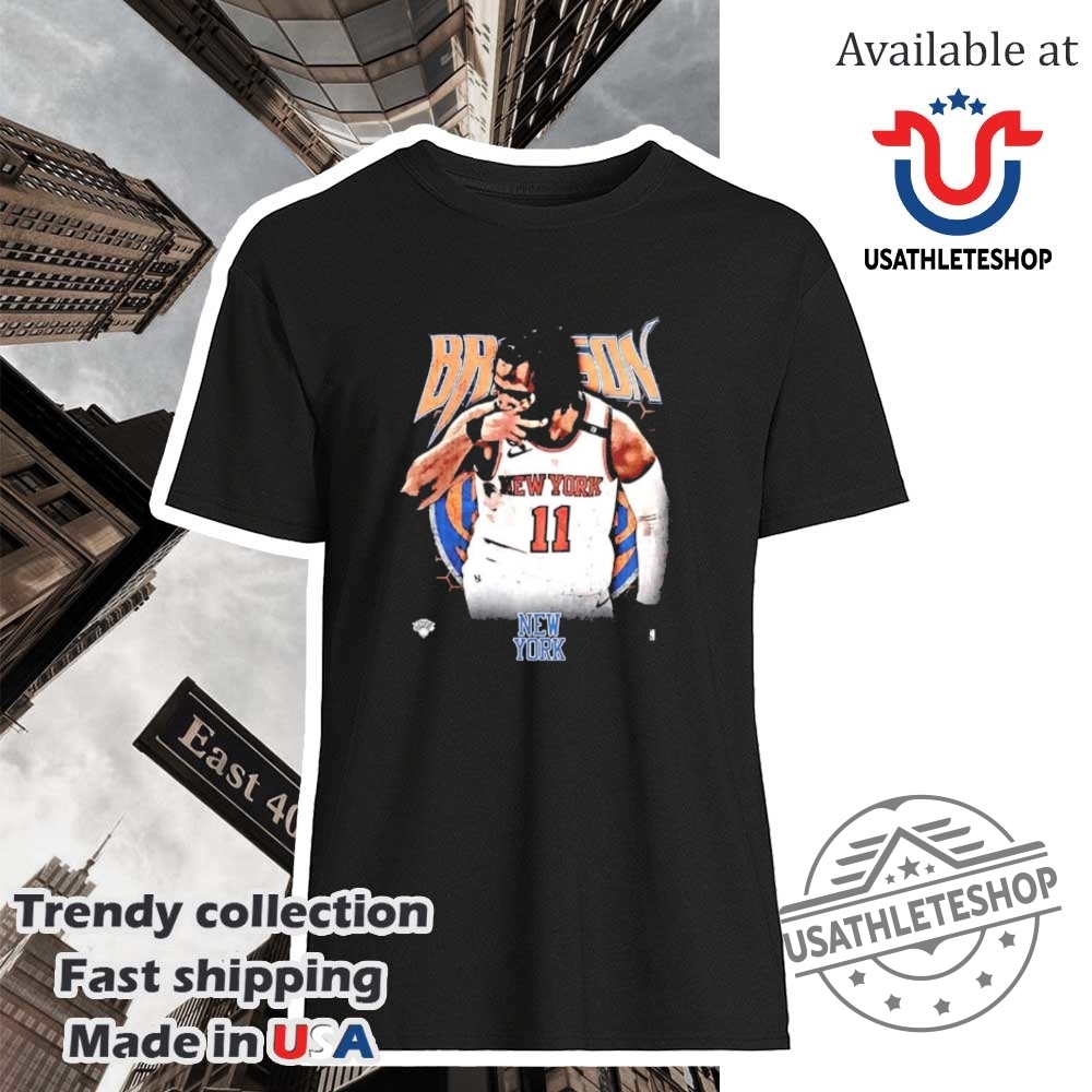 "Top Golden State Warriors Shirts for Devoted Fans and Collectors" 22 Jalen Brunson Celebration Hand Gesture New York Knicks Shirt Nba 2025