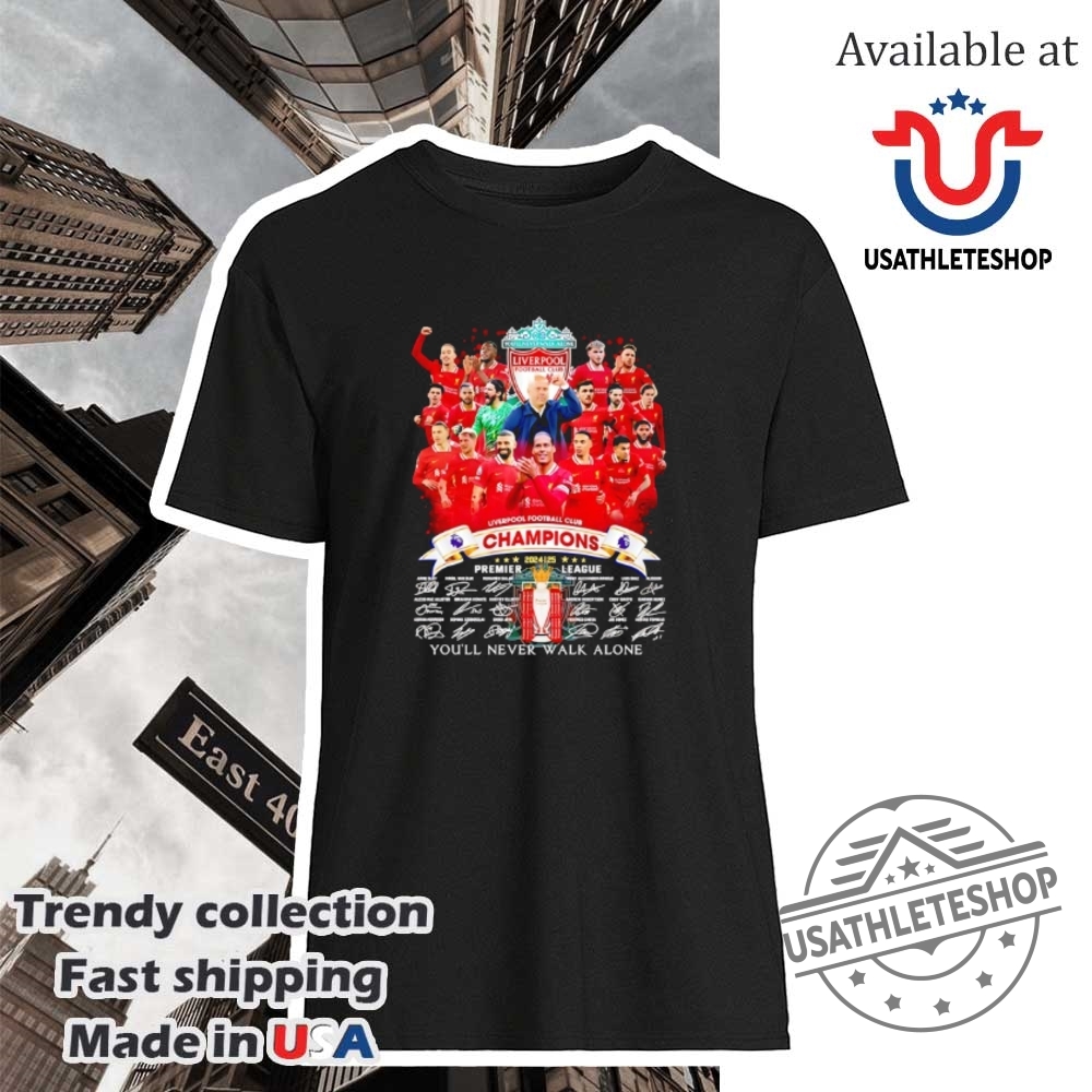 "Top Golden State Warriors Shirts for Devoted Fans and Collectors" 29 Liverpool Football Club Champions 2025 Youll Never Walk Alone Signatures Shirt