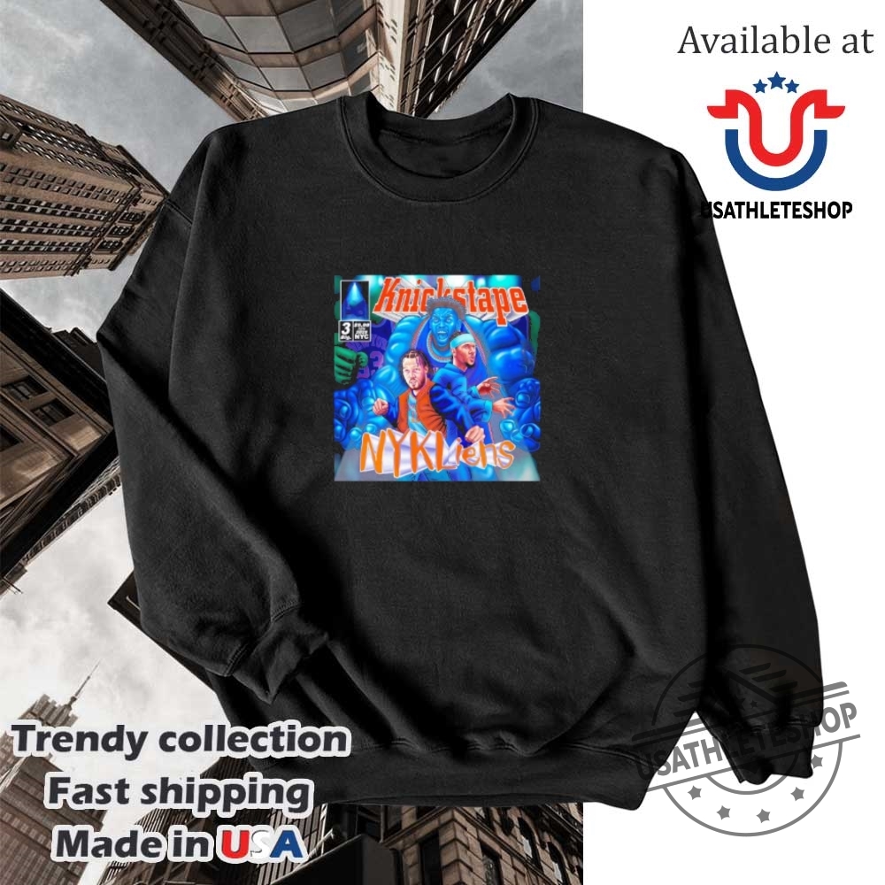New York Knicks Tape Nyk Lines Cartoon Graphic Shirt 5 New York Knicks tape NYK Lines cartoon graphic shirt