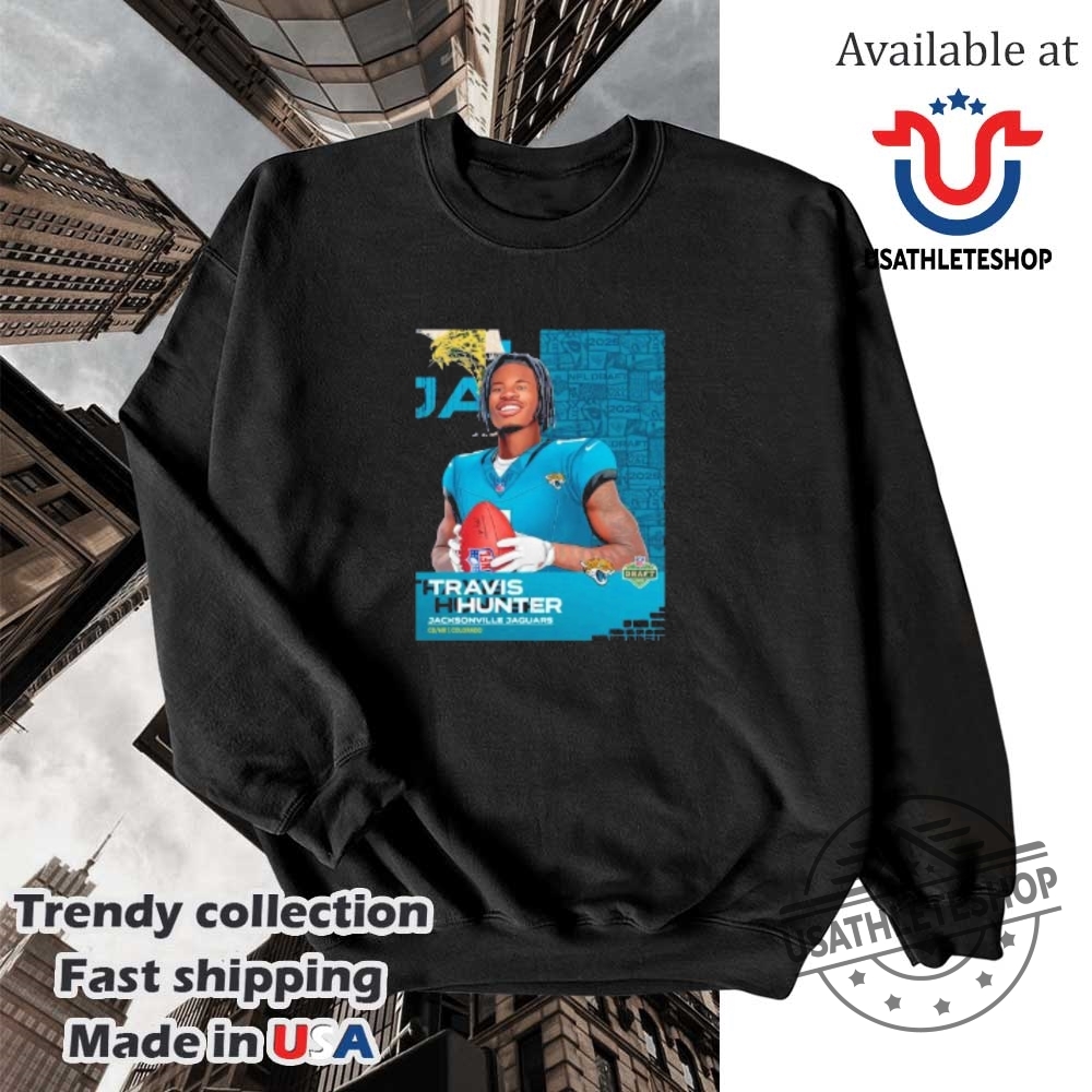 Travis Hunter Jacksonville Jaguars 2025 Nfl Draft Cartoon Shirt 5 Travis Hunter Jacksonville Jaguars 2025 NFL Draft cartoon shirt
