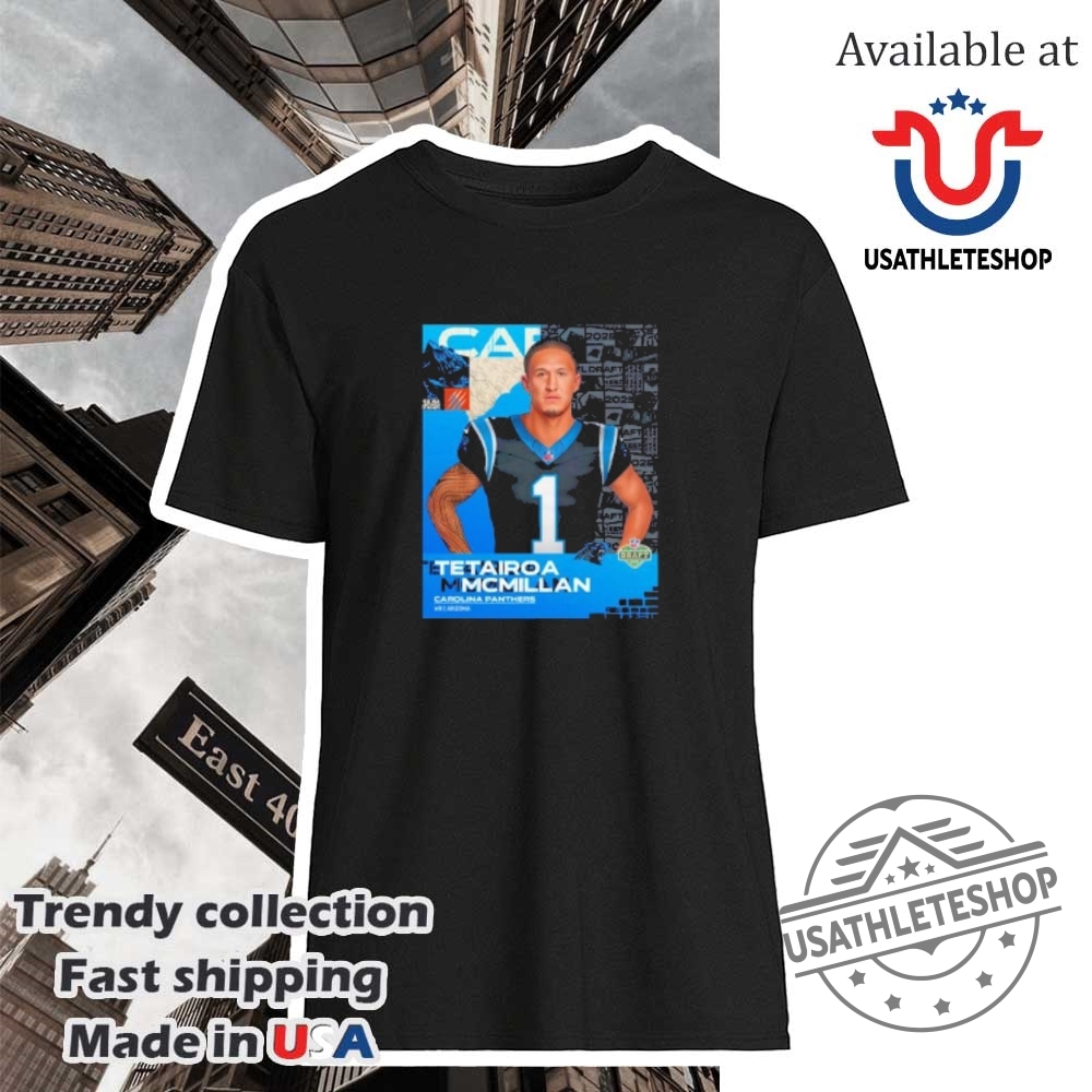 "Top 2025 Sports Shirts: Knicks, Celtics, Jaguars, NFL Draft Tees" 7 Tetairoa Mcmillan Carolina Panthers 2025 Nfl Draft Cartoon Shirt