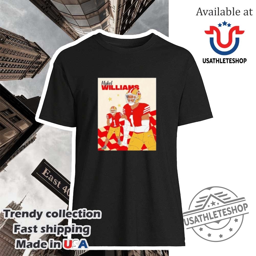 "Top 2025 Sports Shirts: Knicks, Celtics, Jaguars, NFL Draft Tees" 16 Welcome To Mykel Williams San Francisco 49Ers Shirt