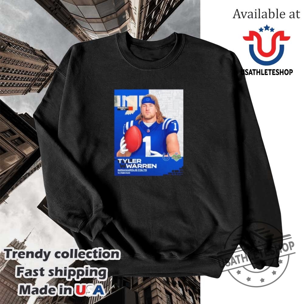 Tyler Warren Indianapolis Colts 2025 Nfl Draft Cartoon Shirt 5 Tyler Warren Indianapolis Colts 2025 NFL Draft cartoon shirt