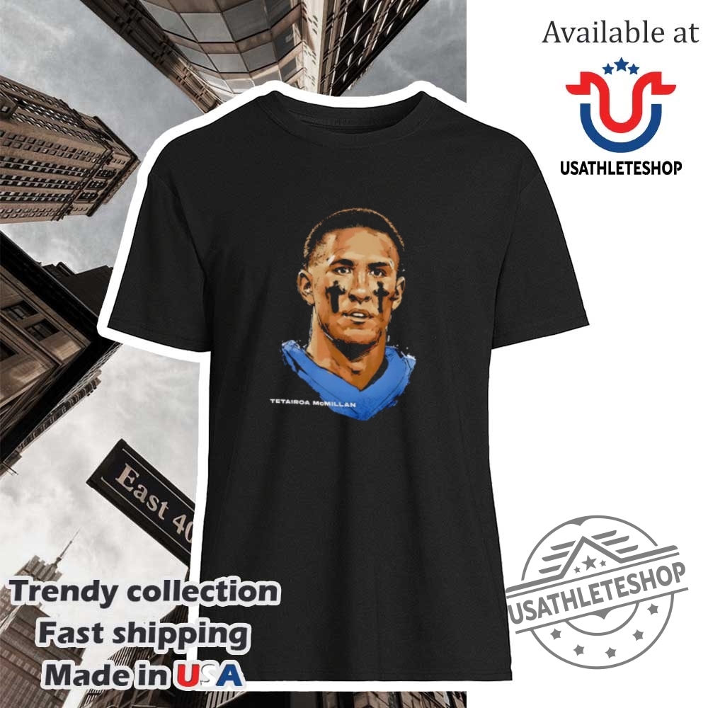 "Top 2025 Sports Shirts: Knicks, Celtics, Jaguars, NFL Draft Tees" 21 Tetairoa Mcmillan Carolina Panthers Portrait Shirt