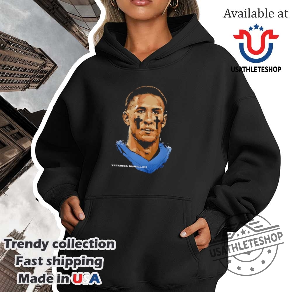 Tetairoa Mcmillan Carolina Panthers Portrait Shirt 4 Tetairoa McMillan Carolina Panthers Portrait shirt