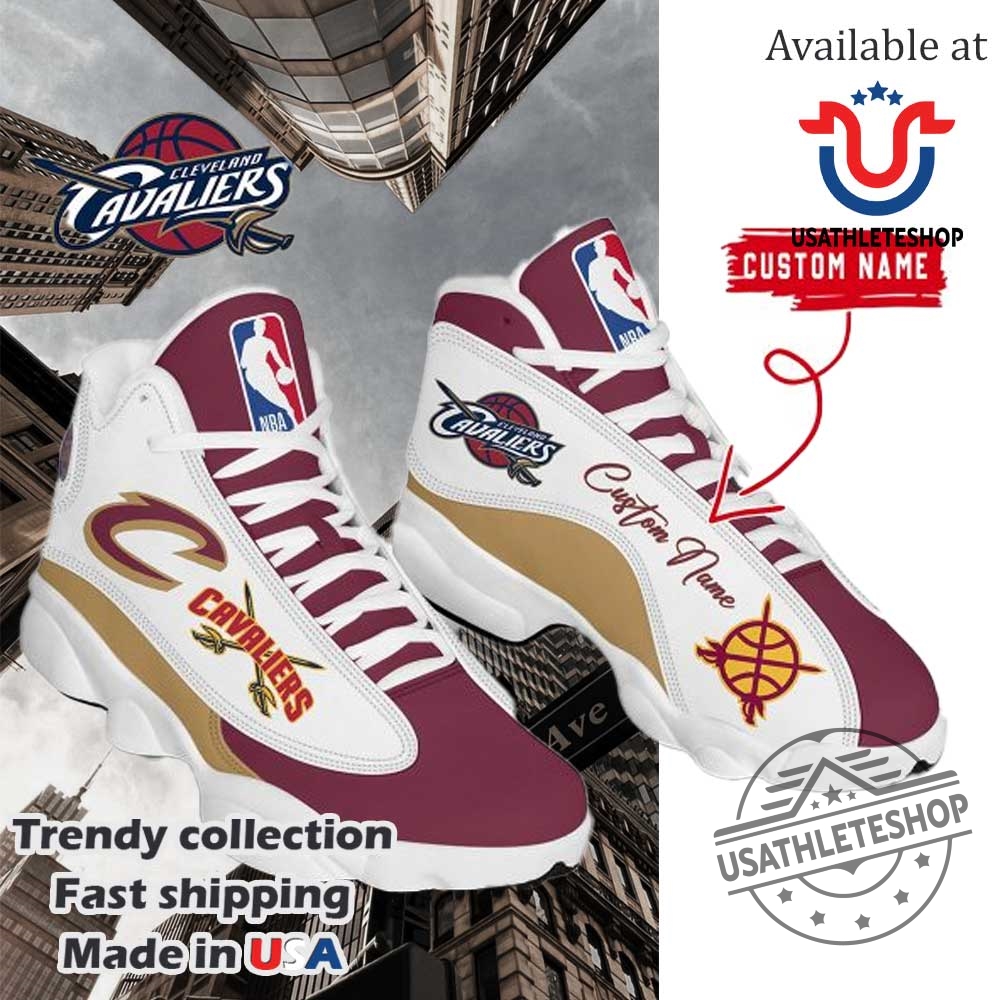 "Top Cleveland Cavaliers Air Jordan Sneakers: Custom Styles & Limited Editions" 2 Cleveland Cavaliers Basketball Personalized Air Jordan 13 Shoes White Version