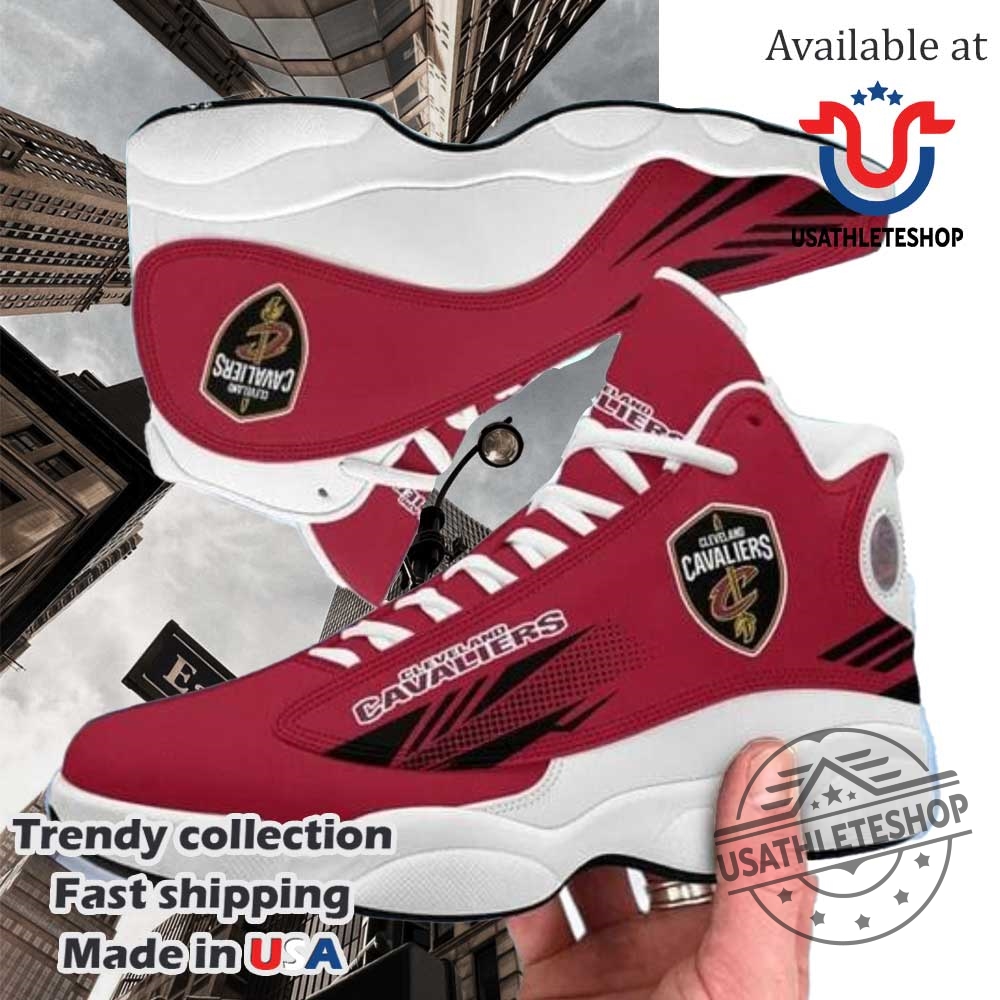 "Top Cleveland Cavaliers Air Jordan Sneakers: Custom Styles & Limited Editions" 6 Cleveland Cavaliers Nba Aop Print Air Jordan 13 Shoes White Sole