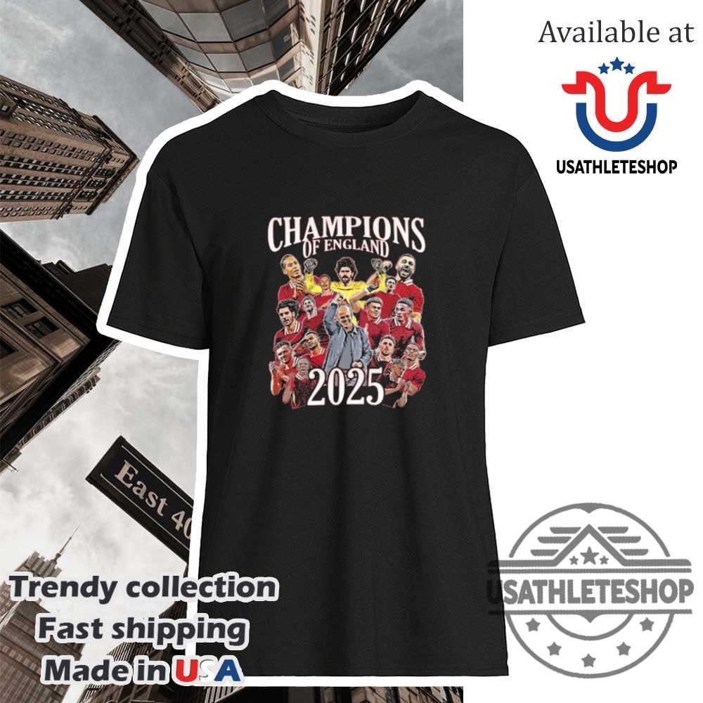 "Celebrate Liverpool's 2025 Premier League Win with Official Champion Shirts" 2 Liverpool Champions Of England 2025 Red Jumper Shirt Official Liverpool Fc Victory Shirt