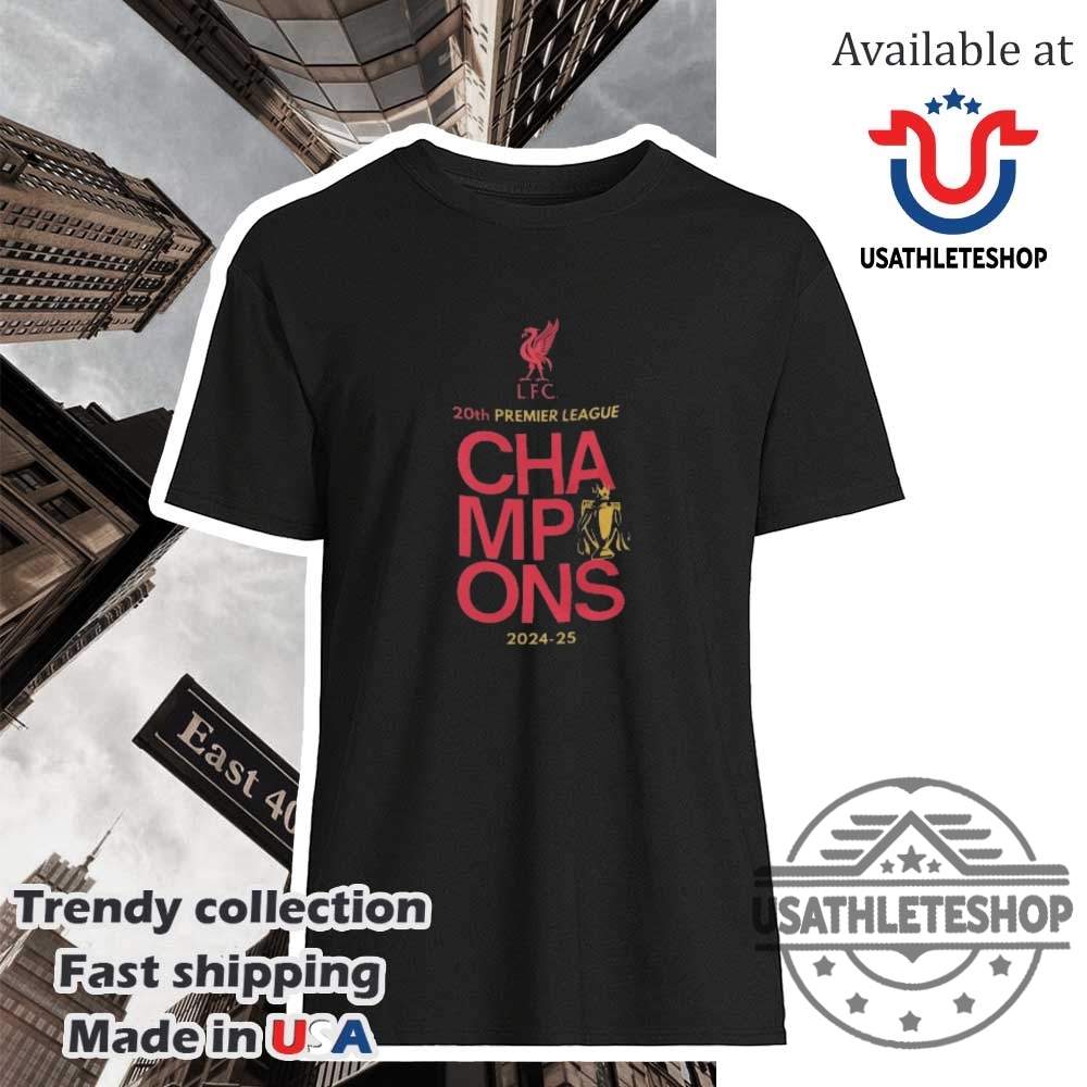 "Celebrate Liverpool's 2025 Premier League Win with Official Champion Shirts" 7 Liverpool Champions Of Premier League 202425 Quote Shirt Commemorate Liverpools Triumph