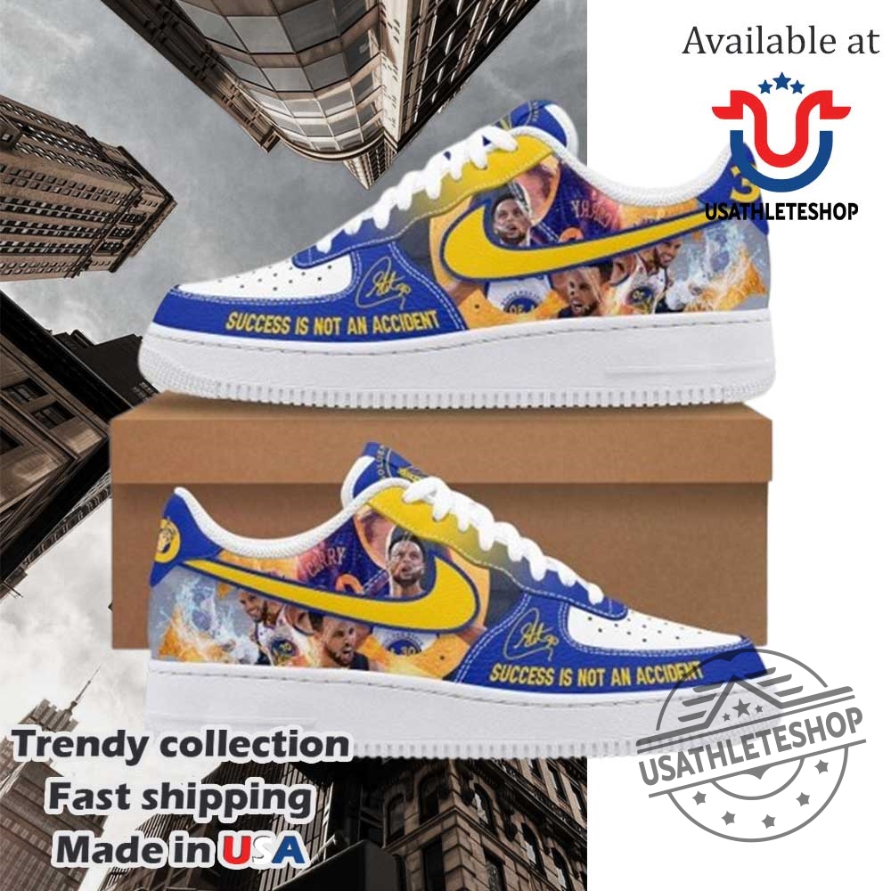 "Top 2025 Stephen Curry and Warriors Custom Sneakers: Nike & Air Jordan" 3 Stephen Curry Success Is Not An Accident Air Force 1 Shoes Personalized Nba Sneakers