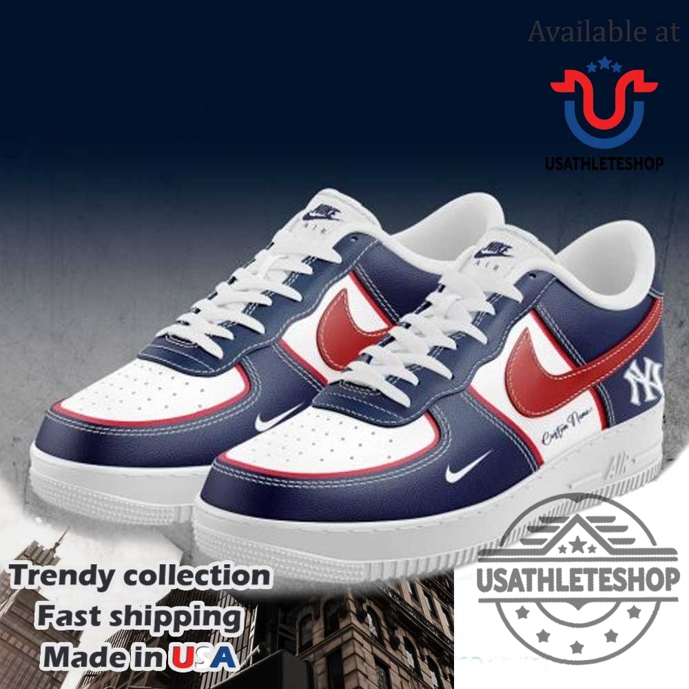New York Yankees Mlb Limited Edition Custom Nike Air Force 1 Shoes Personalized Baseball Sneaker 3 New York Yankees MLB Limited Edition Custom Nike Air Force 1 Shoes – Personalized Baseball Sneaker