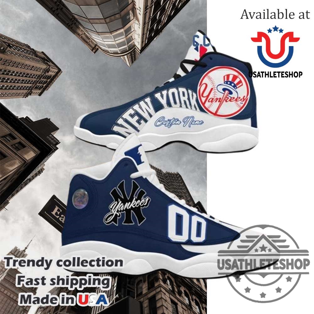 "Top 5 Custom New York Yankees Sneakers Every Fan Needs" 4 New York Yankees True Baseball Team Personalized Air Jordan 13 Shoes Custom Mlb Sneaker