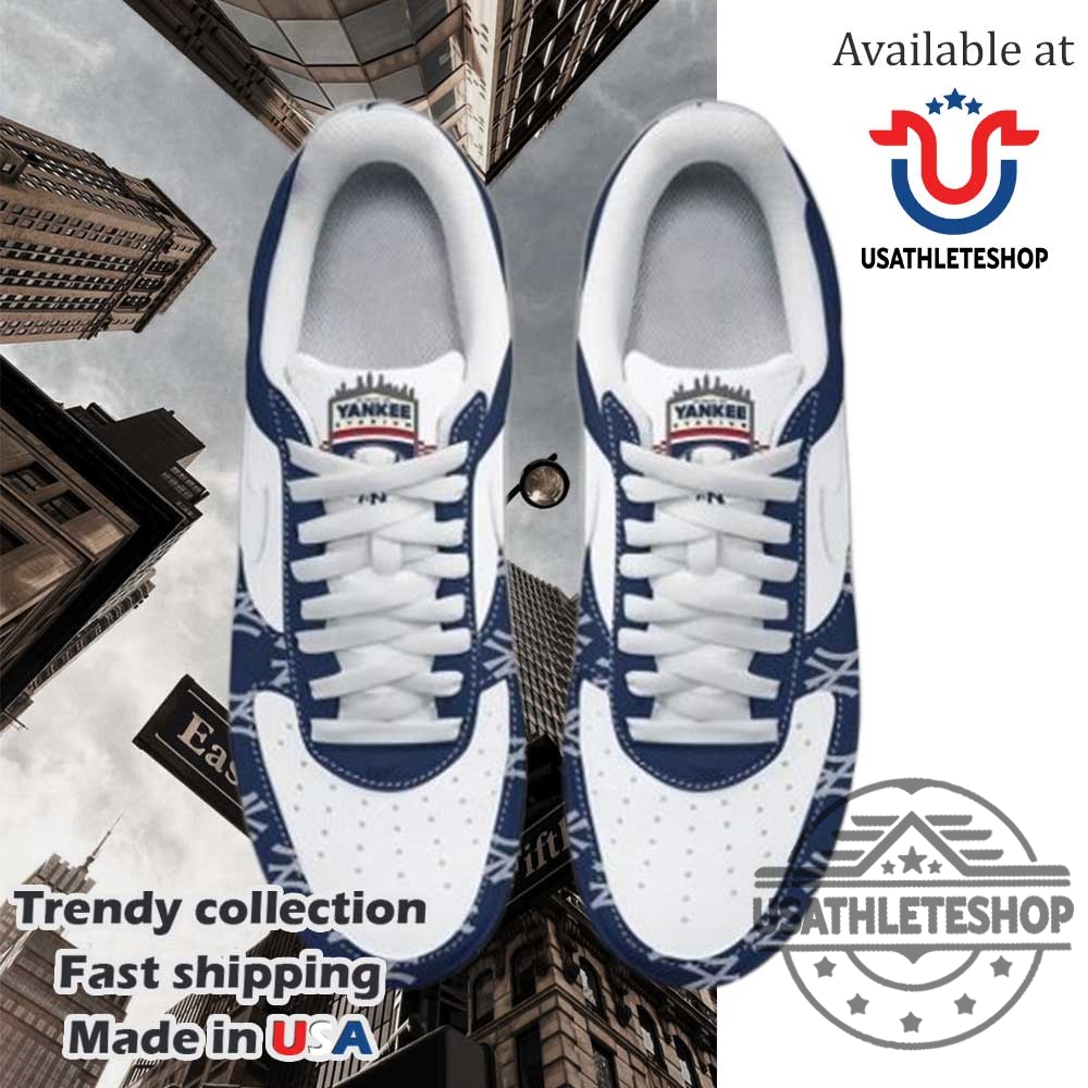 New York Yankees MLB “In My Era” Customized Nike Air Force 1 Shoes 4 New York Yankees MLB “In My Era” Customized Nike Air Force 1 Shoes – Personalized Baseball Sneakers