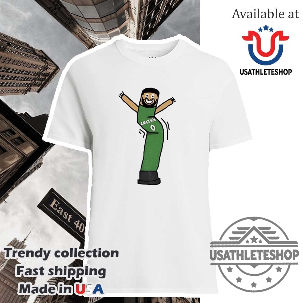 "Ultimate Celtics and Orlando Magic Fan Gear: Trendy NBA Shirts" 3 Jayson Tatum Boston Celtics Inflatetum Cartoon Shirt Celtics Fan Apparel