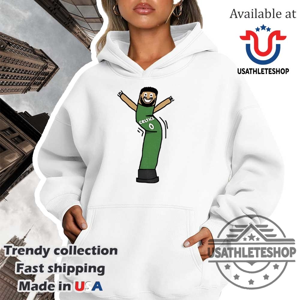 Jayson Tatum Boston Celtics Inflatetum Cartoon Shirt Celtics Fan Apparel 4 Jayson Tatum Boston Celtics Inflate-Tum Cartoon Shirt – Celtics Fan Apparel
