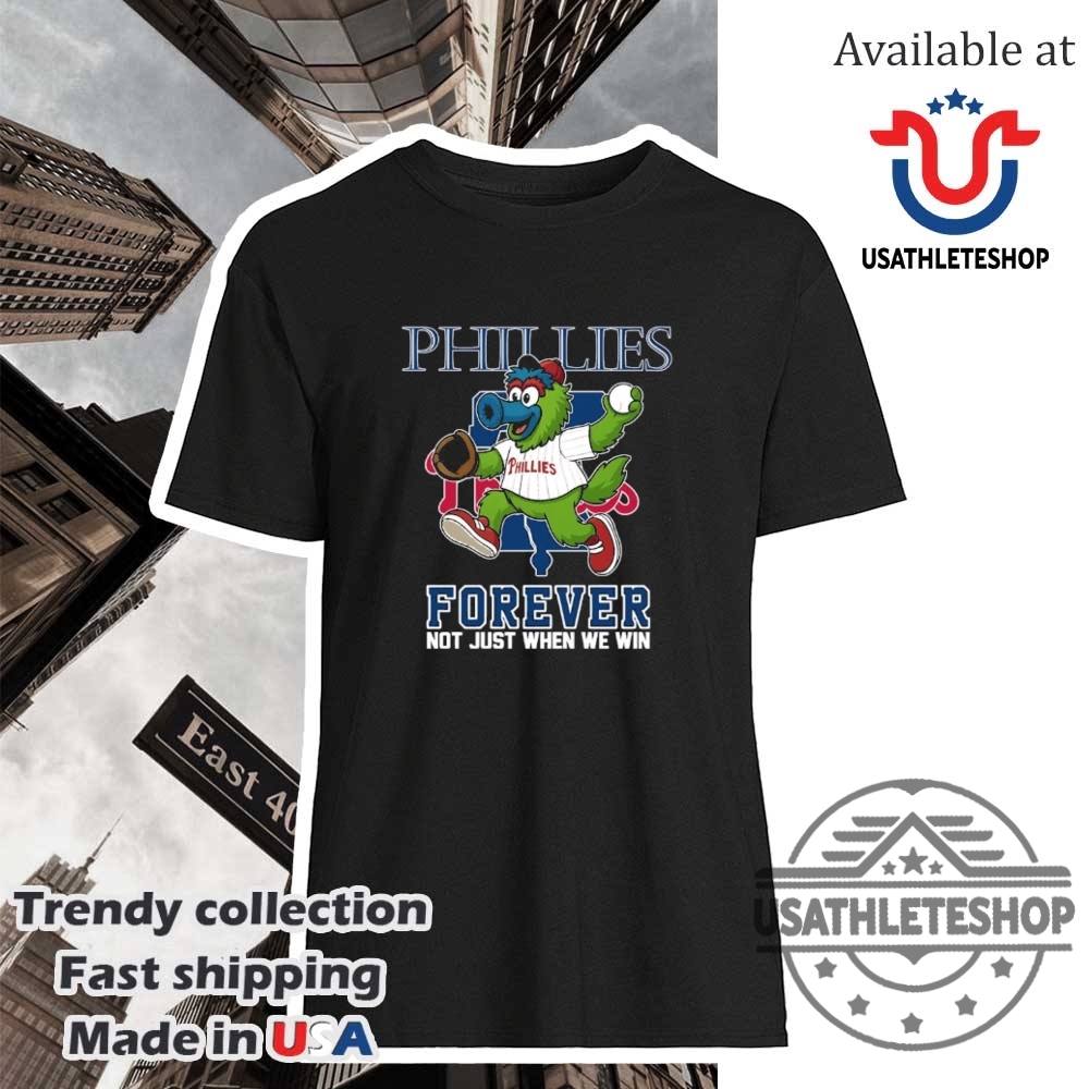"Ultimate Celtics and Orlando Magic Fan Gear: Trendy NBA Shirts" 14 Philadelphia Phillies Forever Not Just When We Win Mascot Shirt