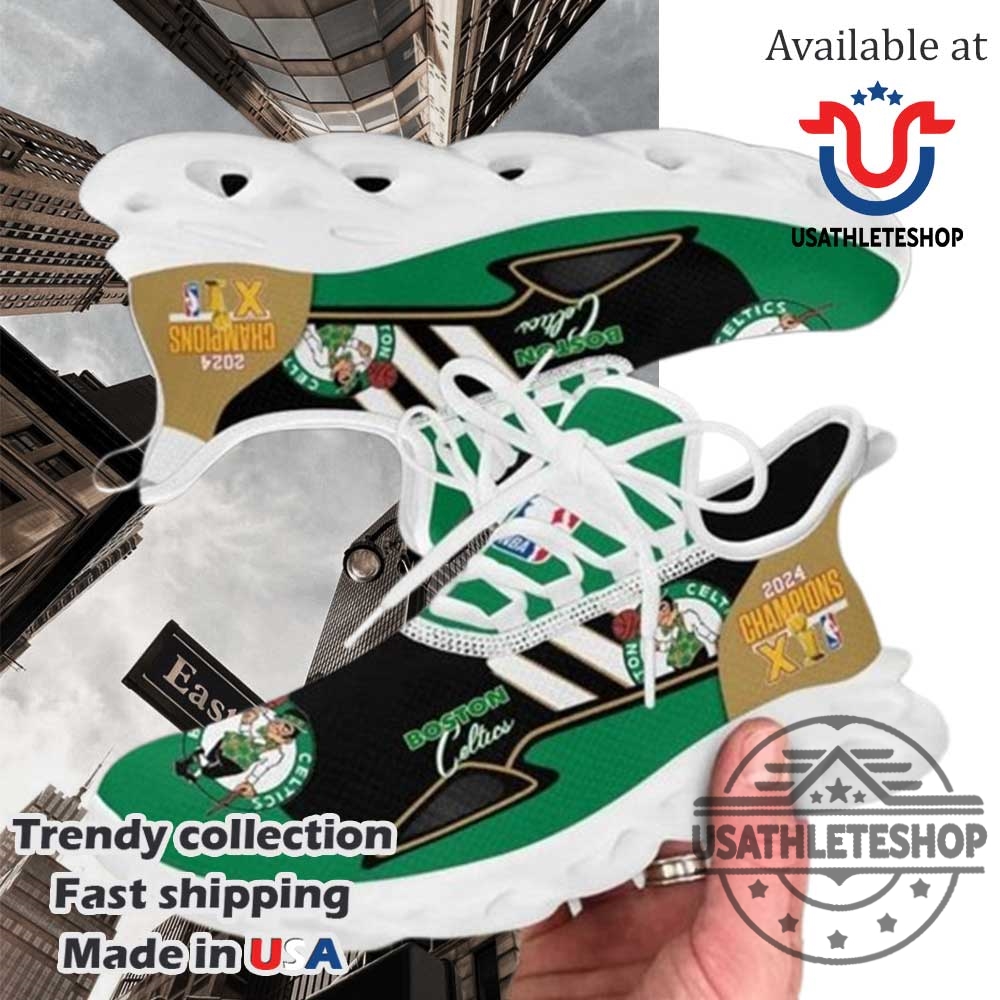 Boston Celtics 20232024 Nba Finals Champions Go Celtics Max Soul Shoes White Sole Custom Nba Championship Sneakers 5 Boston Celtics 2023-2024 NBA Finals Champions Go Celtics Max Soul Shoes White Sole – Custom NBA Championship Sneakers