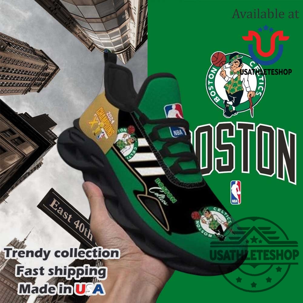 Boston Celtics 20232024 Nba Finals Champions Go Celtics Max Soul Shoes Black Sole Custom Championship Sneakers 5 Boston Celtics 2023-2024 NBA Finals Champions Go Celtics Max Soul Shoes Black Sole – Custom Championship Sneakers