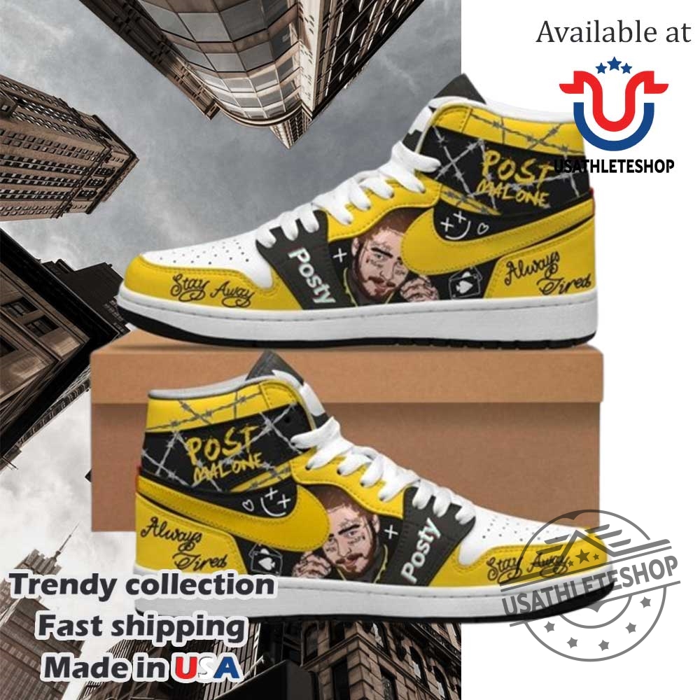 Post Malone Always Tired Custom Air Jordan 1 Sneakers Exclusive Design 3 Post Malone “Always Tired” Custom Air Jordan 1 Sneakers – Exclusive Design