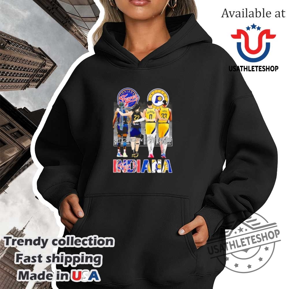 Indiana Fever X Indiana Pacers Signature Tshirt Show Your Support For Indianas Teams 4 Indiana Fever x Indiana Pacers Signature T-Shirt – Show Your Support for Indiana’s Teams