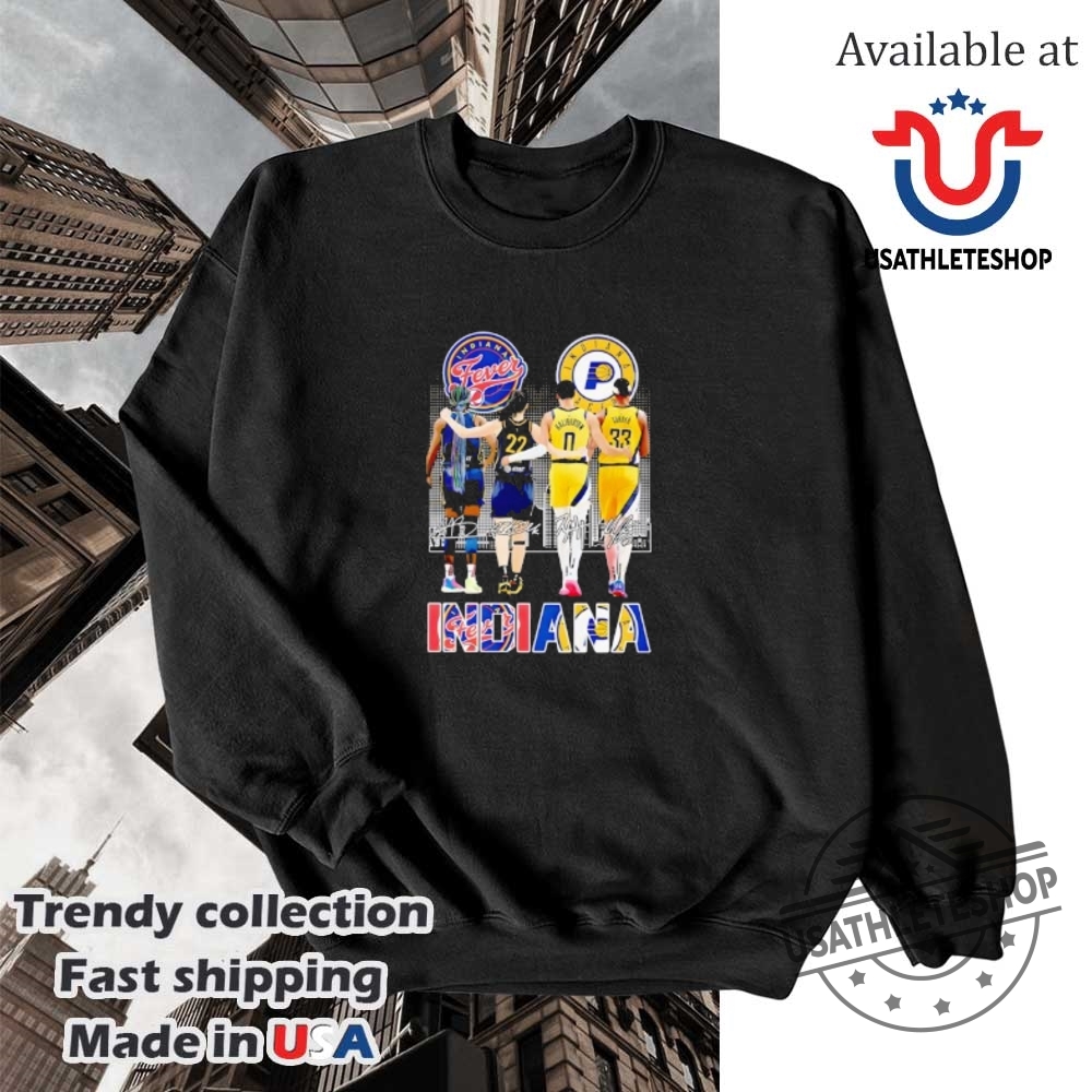 Indiana Fever X Indiana Pacers Signature Tshirt Show Your Support For Indianas Teams 5 Indiana Fever x Indiana Pacers Signature T-Shirt – Show Your Support for Indiana’s Teams