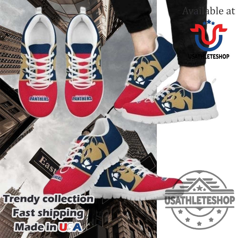 Nhl Florida Panthers Running Shoes Custom White Sole Sports Sneakers 3 NHL Florida Panthers Running Shoes – Custom White Sole Sports Sneakers