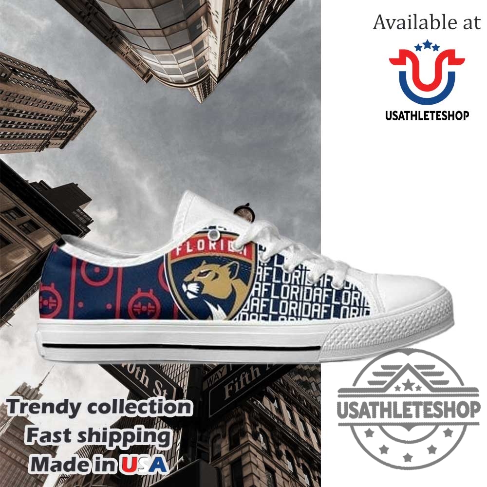 Nhl Florida Panthers Low Top Shoes Custom White Sole Fan Sneakers 3 NHL Florida Panthers Low Top Shoes – Custom White Sole Fan Sneakers