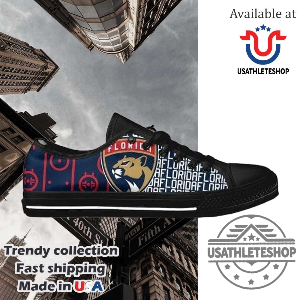 Nhl Florida Panthers Low Top Shoes Custom Black Sole Fan Sneakers 3 NHL Florida Panthers Low Top Shoes – Custom Black Sole Fan Sneakers
