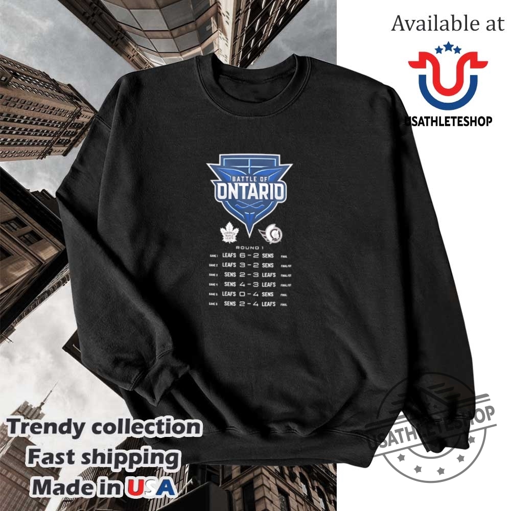 Toronto Maple Leafs Vs Ottawa Senators The Battle Of Ontario Shirt 5 Toronto Maple Leafs vs Ottawa Senators The Battle of Ontario shirt