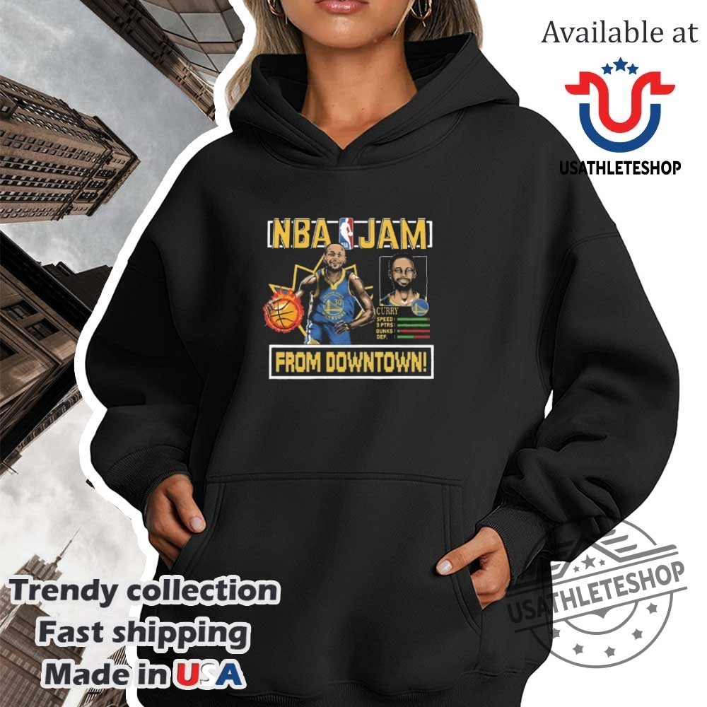 Golden State Warriors Stephen Curry Nba Jam From Downtown Shirt 4 Golden State Warriors Stephen Curry NBA Jam From Downtown Shirt