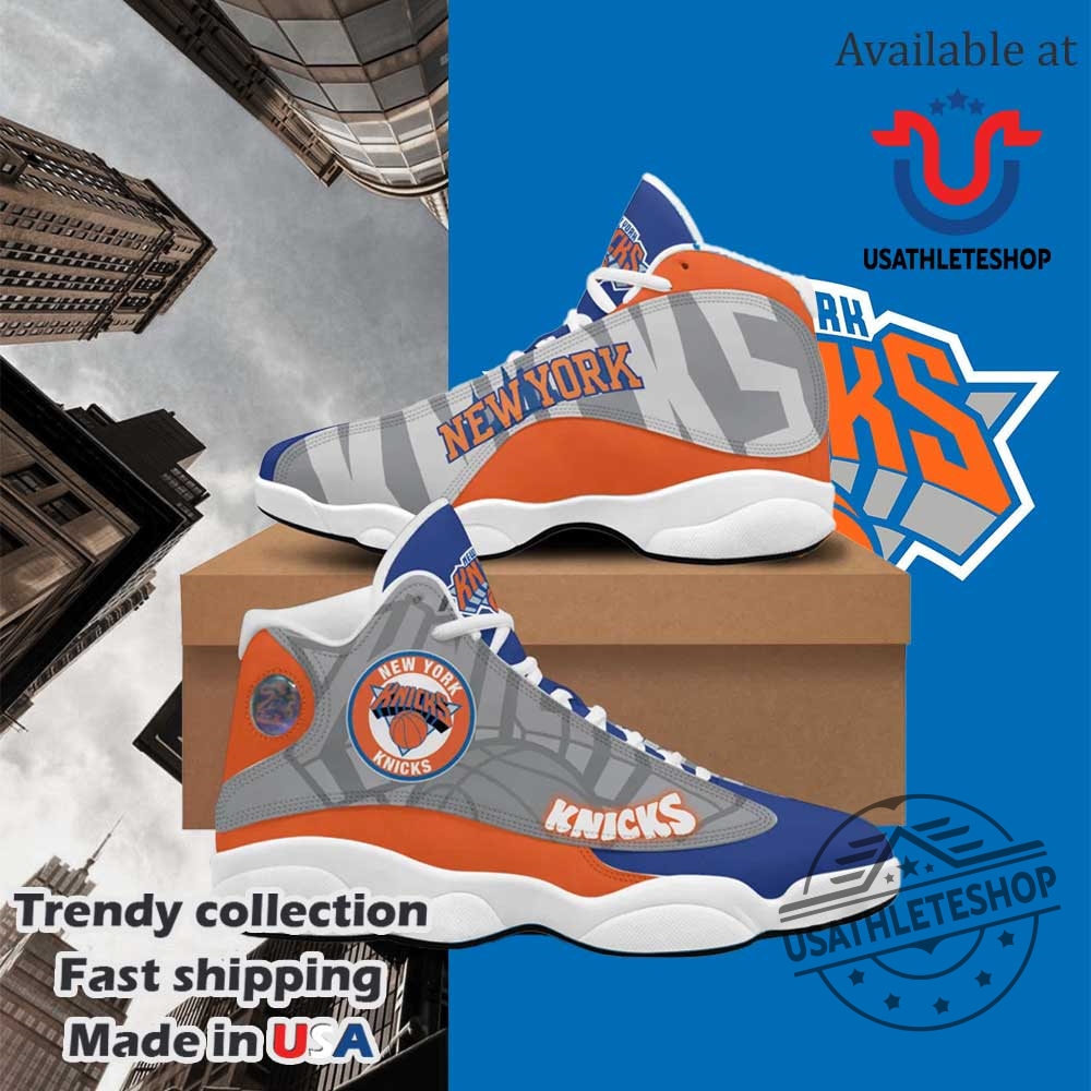 "Top 5 NBA New York Knicks Air Jordan 13 Shoes Collection" 2 Nba New York Knicks Silver Blue Air Jordan 13 Shoes