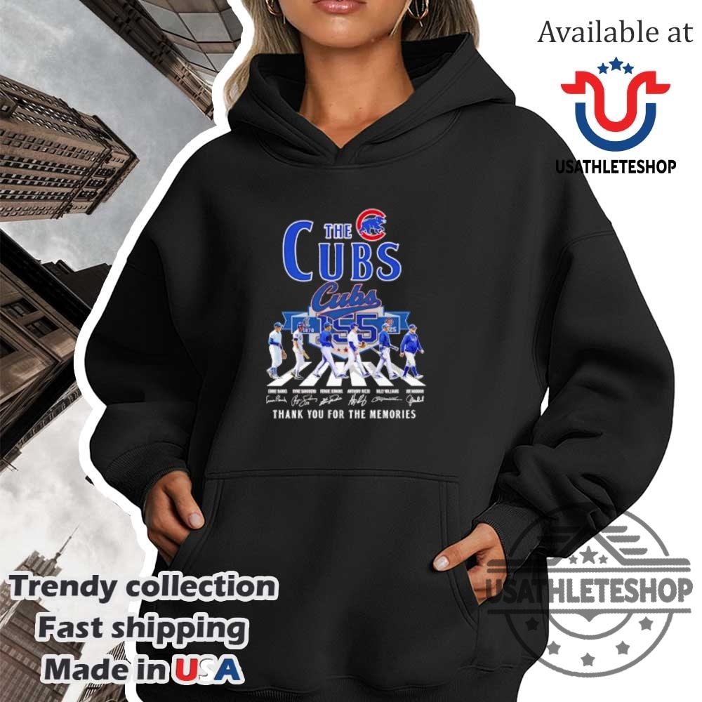 The Chicago Cubs Thank You For The Memories Signatures Tshirts 4 The Chicago Cubs thank you for the memories signatures T-shirts