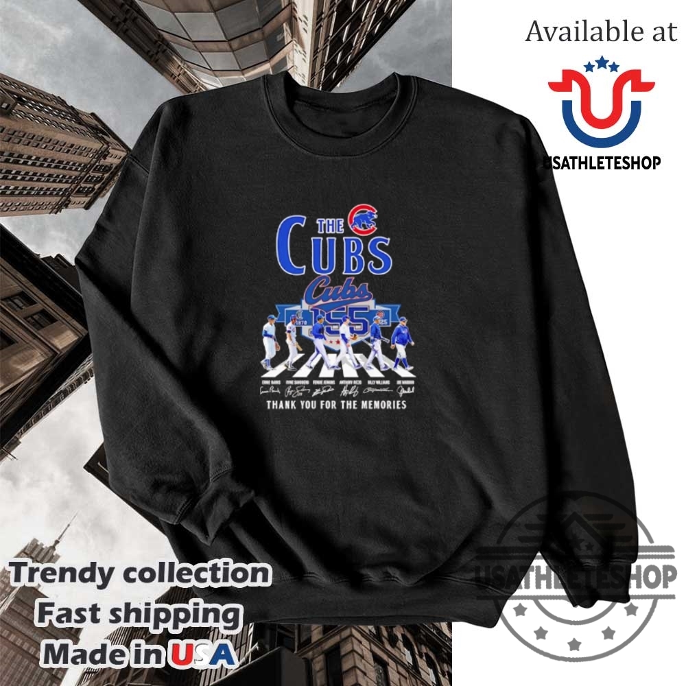 The Chicago Cubs Thank You For The Memories Signatures Tshirts 5 The Chicago Cubs thank you for the memories signatures T-shirts