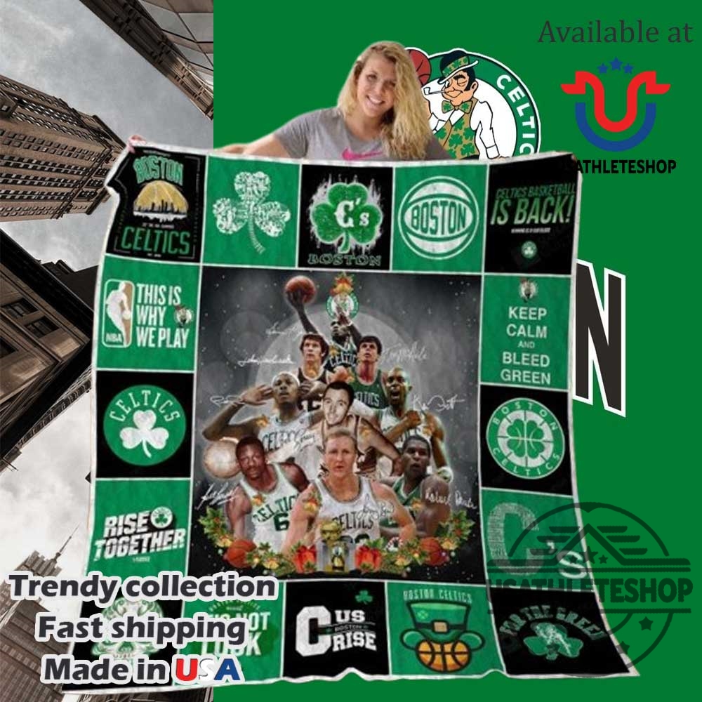 Boston Celtics Official Team Blanket Signed Player Edition Perfect For Fans