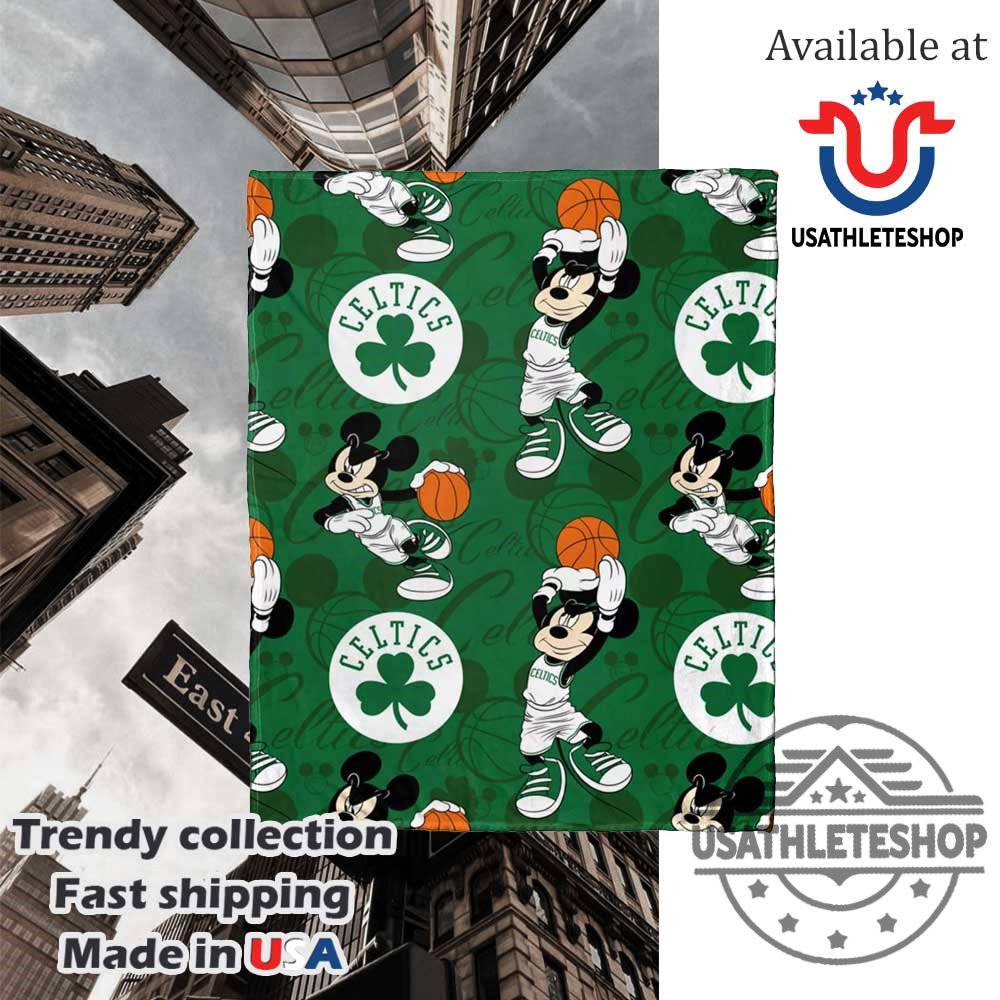 Nba Boston Celtics Mickey Silk Touch Throw Blanket