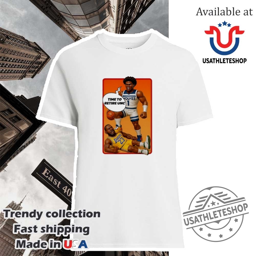 "Shop Top NBA Playoff Shirts: Edwards, Doncic, and More 2023" 3 Anthony Edwards Minnesota Timberwolves Defeat Lebron James Los Angeles Lakers Shirt