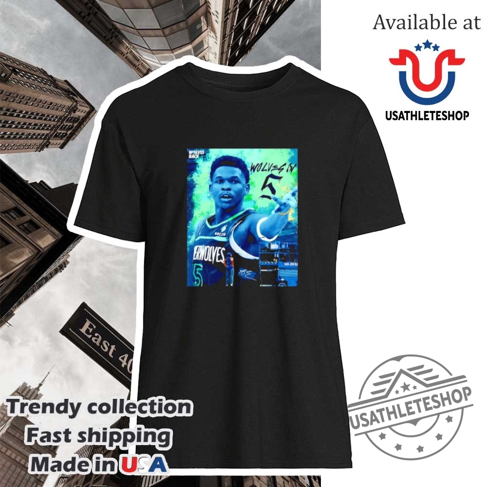 "Shop Top NBA Playoff Shirts: Edwards, Doncic, and More 2023" 4 Minnesota Timberwolves In 5 Anthony Edwards Shirt