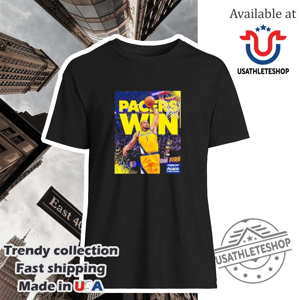 "Shop Top NBA Playoff Shirts: Edwards, Doncic, and More 2023" 10 Pacers Win Obi Toppin Indiana Pacers Victory Over The Cleveland Cavaliers Shirt