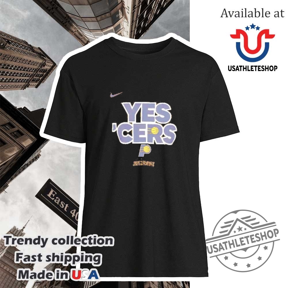 "Shop Top NBA Playoff Shirts: Edwards, Doncic, and More 2023" 12 Yes Cers Indiana Pacers 2025 Nba Playoffs Shirt