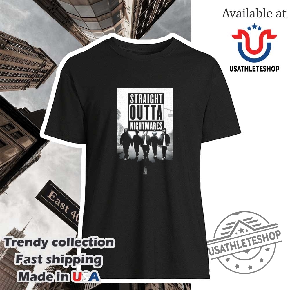 "Shop Top NBA Playoff Shirts: Edwards, Doncic, and More 2023" 14 Horror Straight Outta Nightmares Shirt
