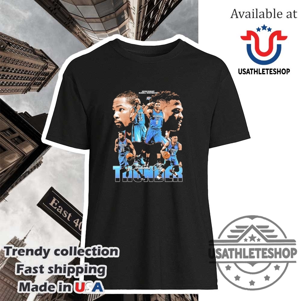Oklahoma City Thunder Kevin Durant Russell Westbrook Shirt Thunder Legends