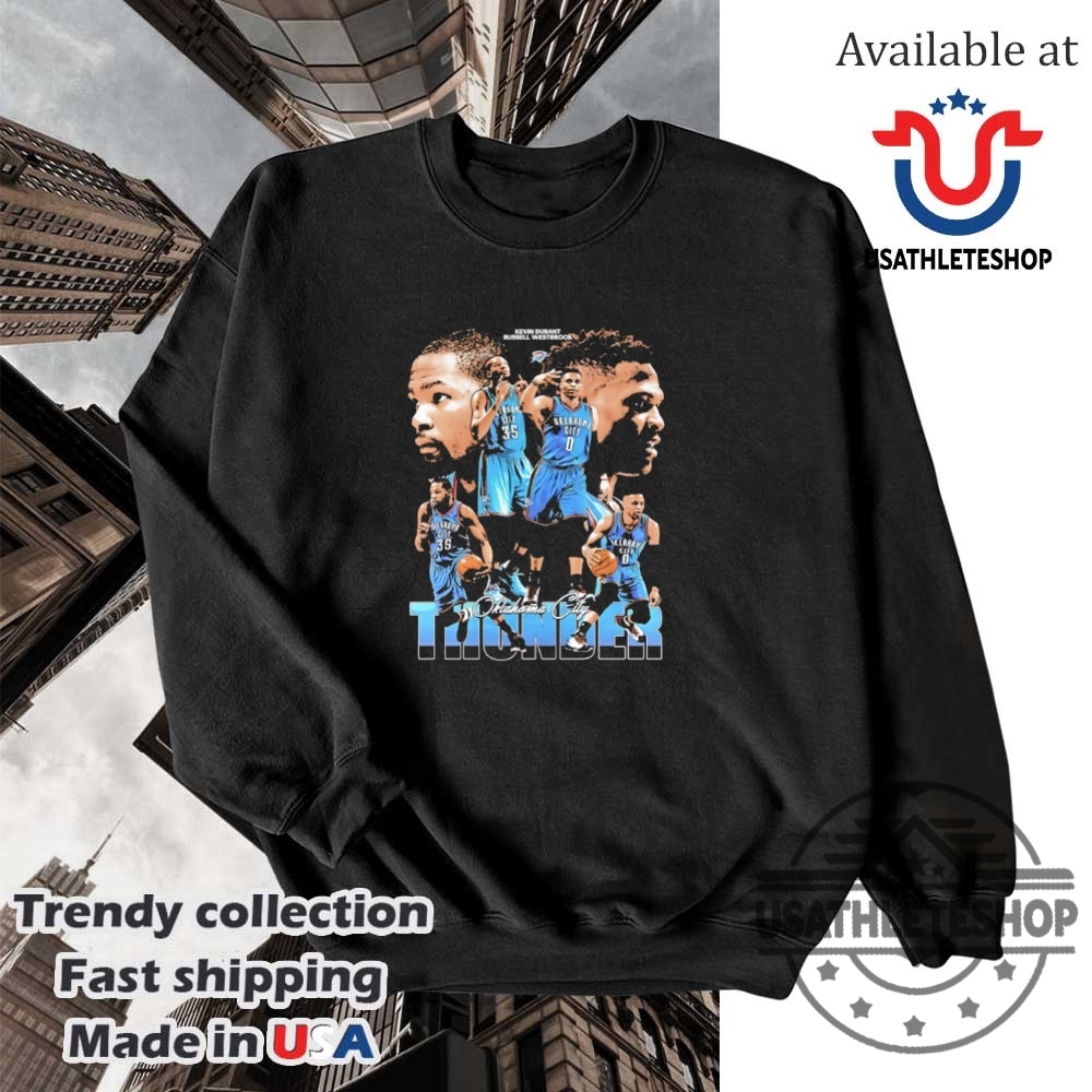 Oklahoma City Thunder Kevin Durant Russell Westbrook Shirt Thunder Legends 5 Oklahoma City Thunder Kevin Durant & Russell Westbrook Shirt – Thunder Legends